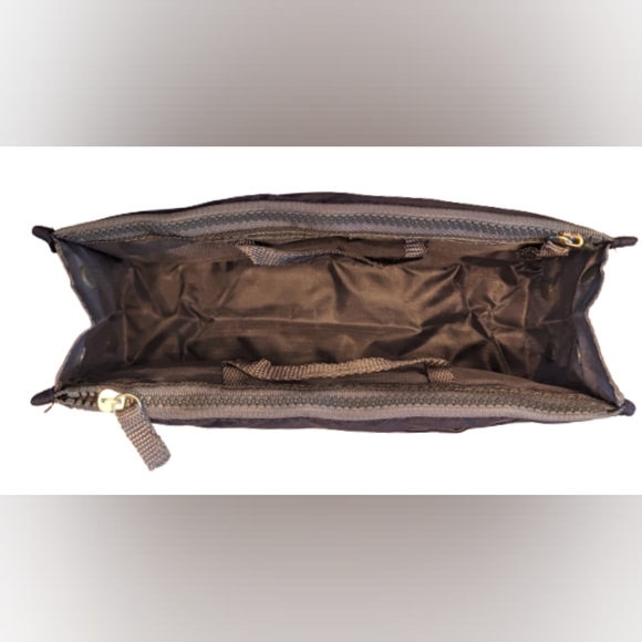 NWT bag organizer/insert navy top zip pockets, top handles & exterior mesh slip - Picture 10 of 10